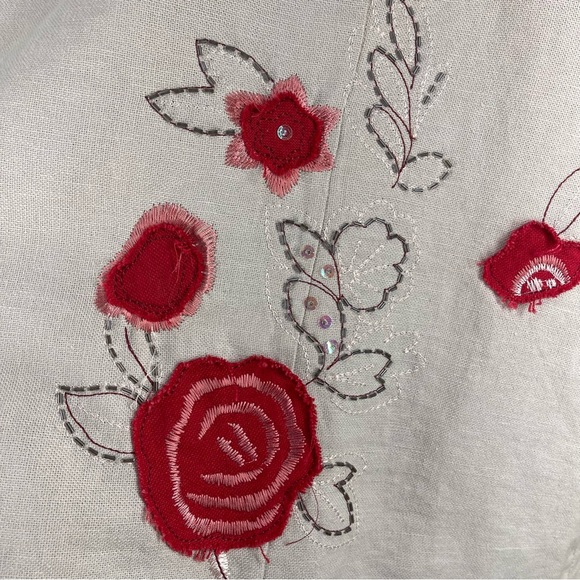 New ANNE CARSON Floral Embroidered Women's Blazer Size 2X - Picture 10 of 10